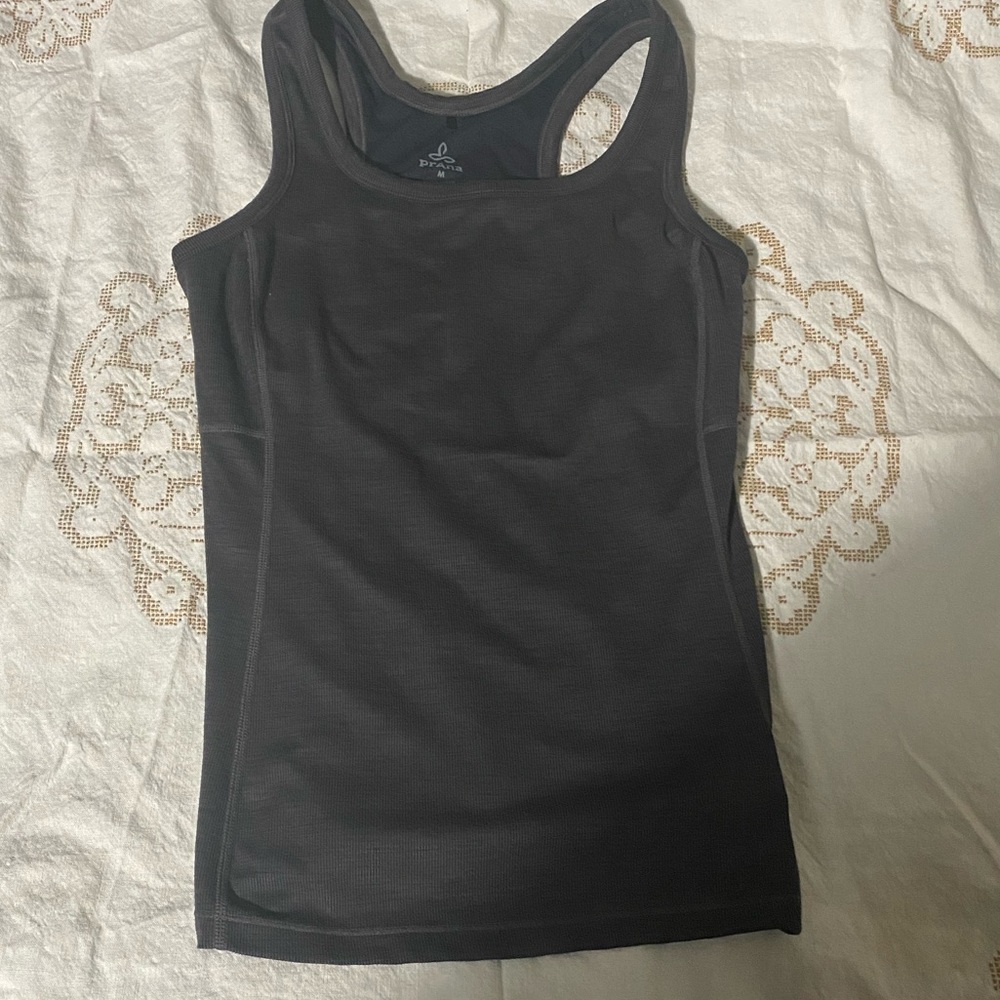 Prana Charcoal gray sports tank size M